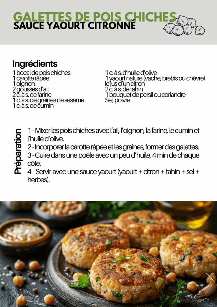Galette pois chiches