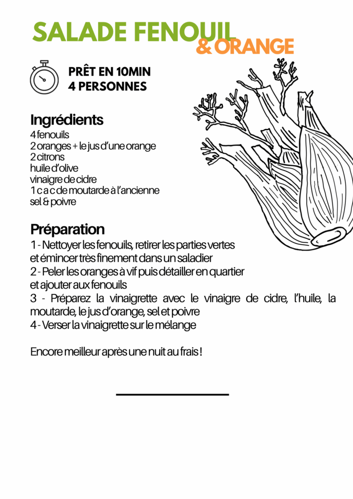 Salade fenouil et orange